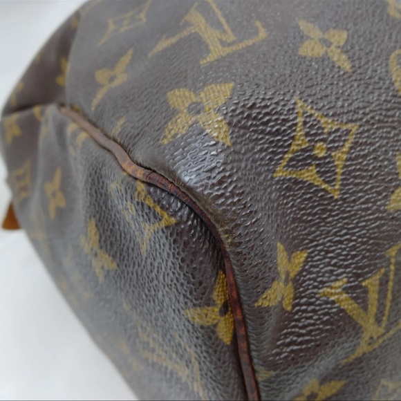 AUTH Louis Vuitton LV Hand Bag  Speedy 30 Brown Monogram - Picture 5 of 8